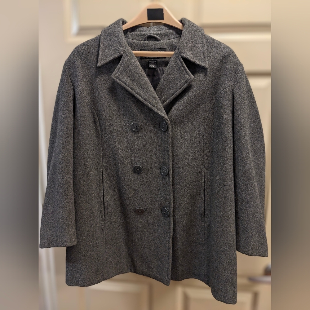 Centigrade Outerwear Double Breasted Wool Peacoat - size 1X
